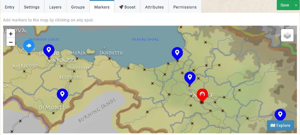 Kanka map setup